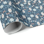 Whimsical Holiday Wrapping Paper Flat Sheet ラッピングペーパー (ロールコーナー)