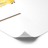 Whimsical Hot Air Balloon Growth Chart ポスター (角)