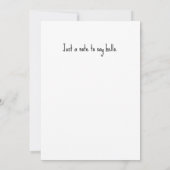 Whimsical Houses Illustration Style Hello Flat カード (裏面)