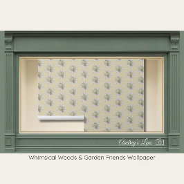 Whimsical Hummingbird & Spring Floral Nursery 壁紙