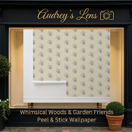 Whimsical Hummingbird & Spring Floral Nursery 壁紙