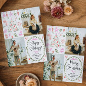 Whimsical Icons Hand Drawn Happy Holidays 2 Photo シーズンカード