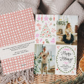 Whimsical Icons Hand Drawn Happy Holidays 2 Photo シーズンカード