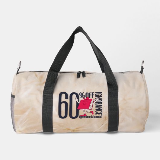 Whimsical Ignorance Is Banned Educational ダッフルバッグ (裏面)