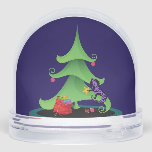 Whimsical Iguana Oh Christmas Tree (裏面)