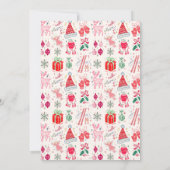 Whimsical Illustrated Colorful Christmas Photo シーズンカード (裏面)