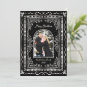 Whimsical Illustrative Christmas Five Photo Holida シーズンカード (スタンド正面)