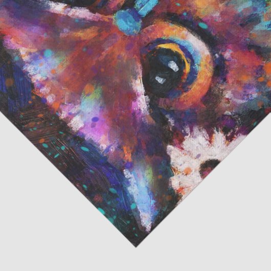 Whimsical Impressionistic Floral Owl Decoupage 薄葉紙 (詳細)