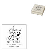 Whimsical Inspirational Quote Wedding Sanitizing ラバースタンプ (押印)