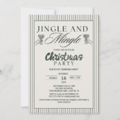 Whimsical Jingle and Mingle Christmas Party 招待状 (正面)