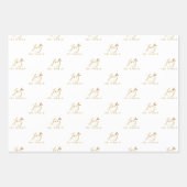 Whimsical Joy to The World Quote Classic Christmas ラッピングペーパーシート (正面)