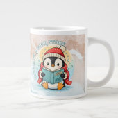 Whimsical Jumbo Penguin Storytelling Coffee Tea Mu ジャンボコーヒーマグカップ (右)