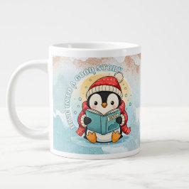 Whimsical Jumbo Penguin Storytelling Coffee Tea Mu ジャンボコーヒーマグカップ