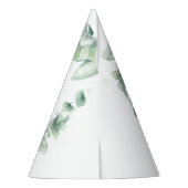 Whimsical Jungle Safari Animal Birthday パーティーハット (裏面)