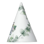 Whimsical Jungle Safari Animal Birthday パーティーハット (右)