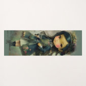 Whimsical Kawaii Fairy Tale Girl ヨガマット (裏面(横))