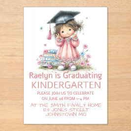 Whimsical Kindergarten Graduation Celebration  アクリル招待状