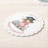 Whimsical Kindergarten Graduation Celebration  ペーパーコースター (アングル)