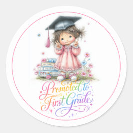 Whimsical Kindergarten Graduation Celebration  ラウンドシール