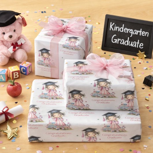 Whimsical Kindergarten Graduation Celebration  ラッピングペーパー