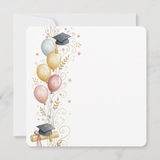 Whimsical Kindergarten Graduation Celebration  招待状 (裏面)