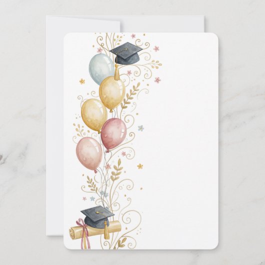 Whimsical Kindergarten Graduation Celebration  招待状 (裏面)