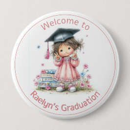 Whimsical Kindergarten Graduation Celebration  缶バッジ