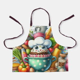 Whimsical Kitchen Adventure Kids' Apron エプロン