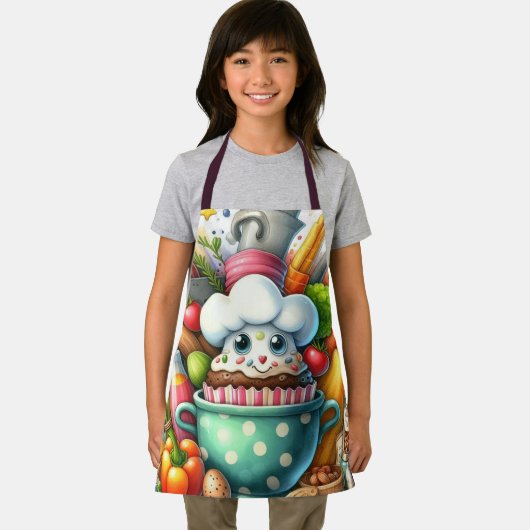 Whimsical Kitchen Adventure Kids' Apron エプロン (インサイチュ)