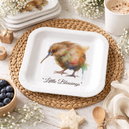 Whimsical Kiwi Bird Baby Shower | Sweet Pipi ペーパープレート