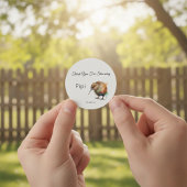 Whimsical Kiwi Bird Baby Shower | Sweet Pipi ラウンドシール