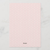 Whimsical Ladybug Love Bug Girl 1st Birthday 招待状 (裏面)