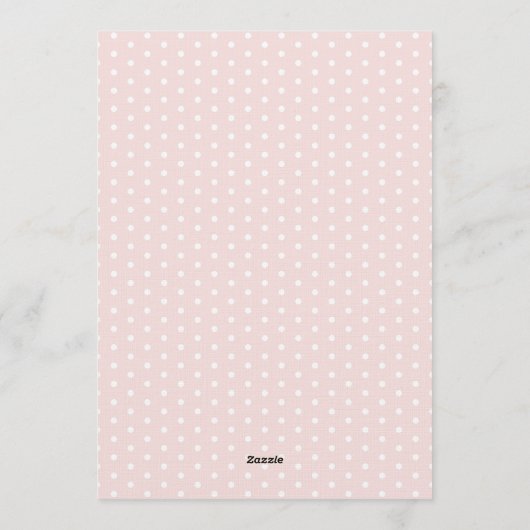 Whimsical Ladybug Love Bug Girl 1st Birthday 招待状 (裏面)