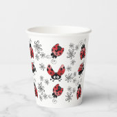 Whimsical Ladybugs Birthday 紙コップ (裏面)