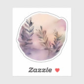 Whimsical Lavender Leaves シール (シート)