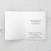 Whimsical Layered Cake with Candles Birthday カード (内部)