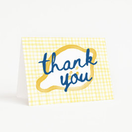 Whimsical Lemon Baby Shower Thank You サンキューカード