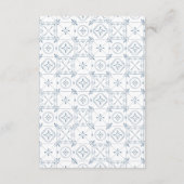  whimsical Lemon Illustration｜ブルーのブライダルシャワーパーティー サンキューカード (裏面)