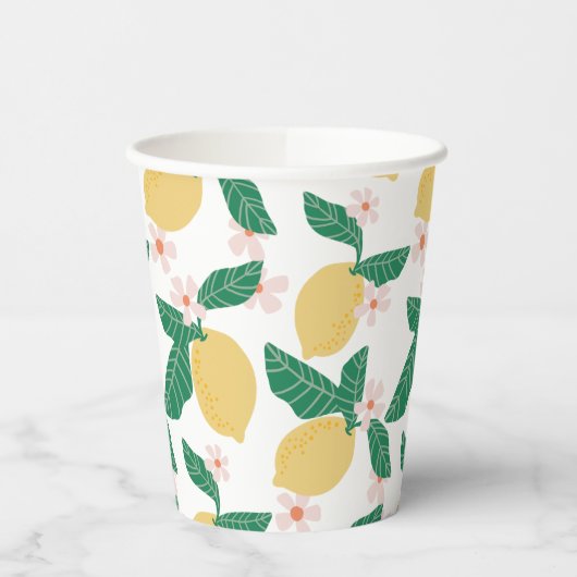  whimsical Lemon Print  紙コップ (左)