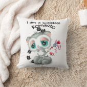 Whimsical Lemur with Heart Arrow – Cozy Love クッション (ブランケット)