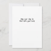 Whimsical Leprechaun Happy St Patrick's Day カード (裏面)