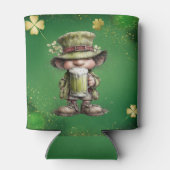 Whimsical Leprechaun Illustration 缶クーラー (裏面)