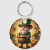 Whimsical Leprechaun Pot of Gold Keychain キーホルダー (裏面)