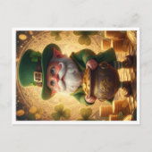 Whimsical Leprechaun Pot of Gold Postcard シーズンポストカード (正面)