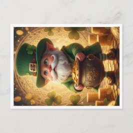 Whimsical Leprechaun Pot of Gold Postcard シーズンポストカード