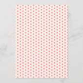 Whimsical Little Love Bug Ladybug Girl Baby Shower 招待状 (裏面)