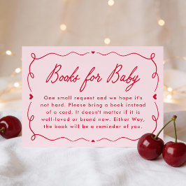 Whimsical Little Sweetheart Books for Baby エンクロージャーカード