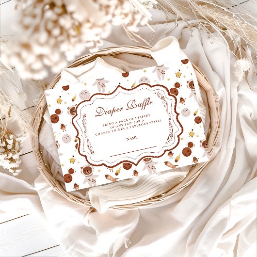 Whimsical Little Universe Baby Show Diapper Raffle エンクロージャーカード