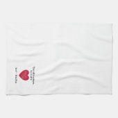 Whimsical Love Quote キッチンタオル (横)