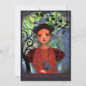 Whimsical Lucky Ladybug Get Well Card シーズンカード (正面)